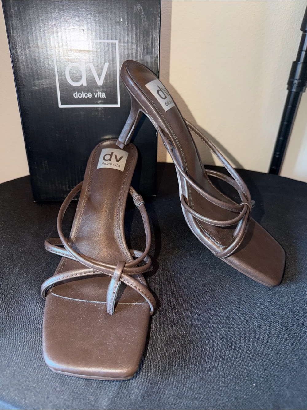 Dolce Vita Brown Strappy High Heel Sandal